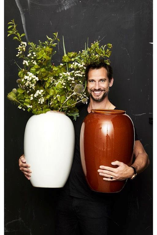 BITZ Vase 50 cm, Creme
