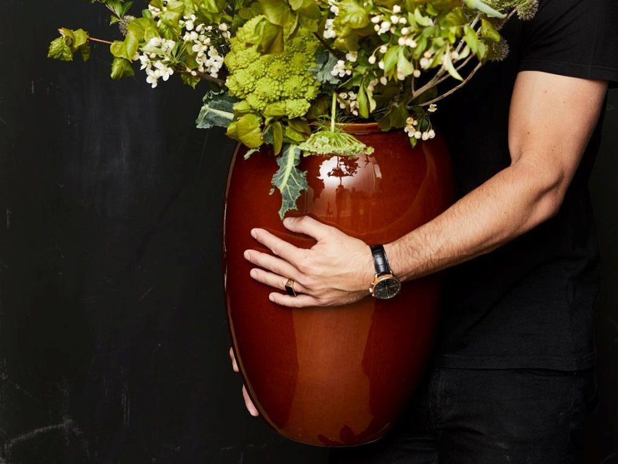 BITZ Vase 50 cm, Amber