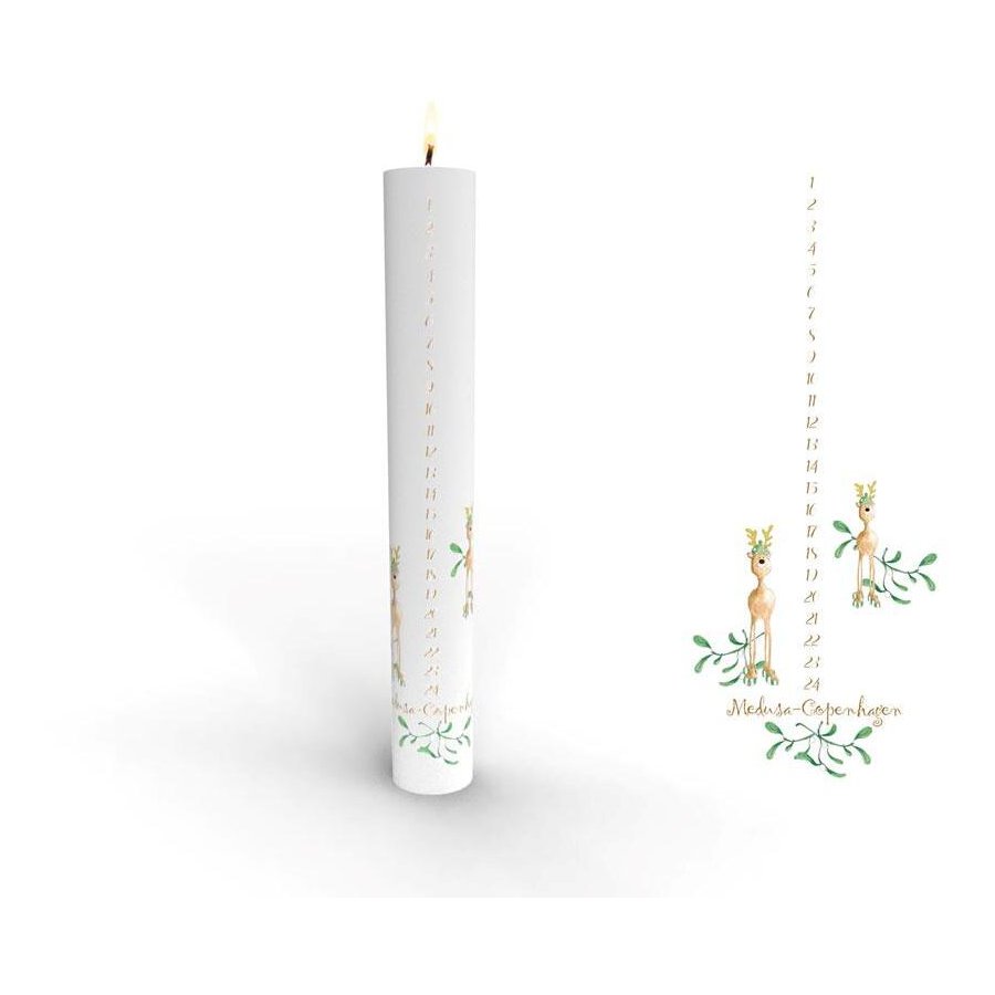 Medusa Copenhagen Rudolf Kalenderlys 25cm