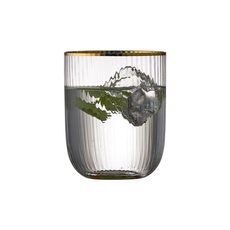 Lyngby Glas Palermo Tumbler Gold 4er Set 35 cl