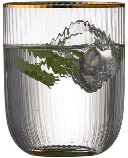 Lyngby Glas Palermo Tumbler Gold 4er Set 35 cl