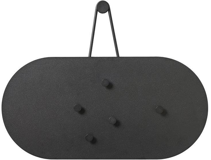Zone A-bulletin board Opslagstavle m. 5 Magneter, Sort