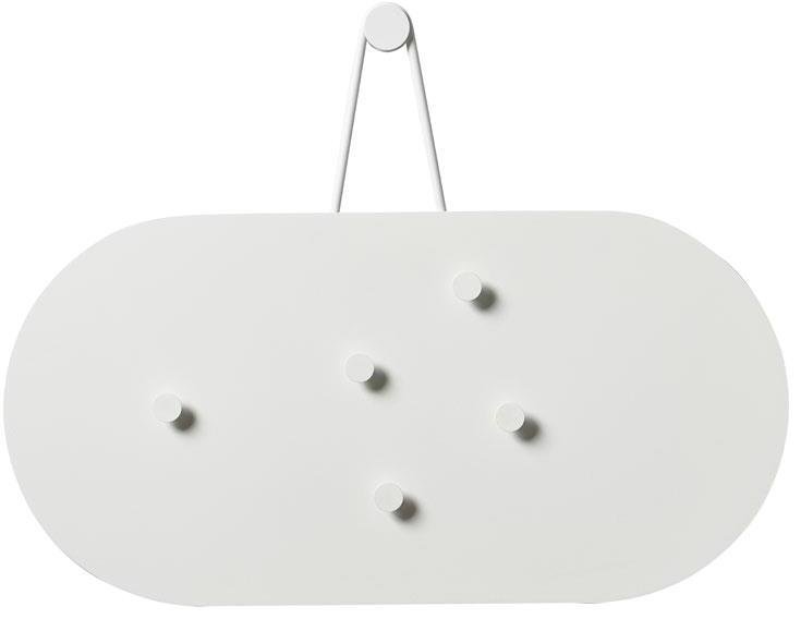 Zone A-bulletin board Opslagstavle m. 5 Magneter, White