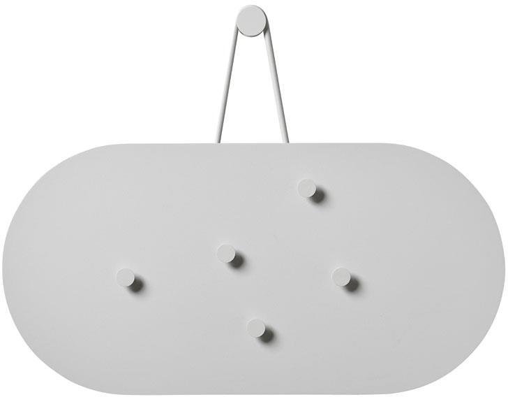 Zone A-bulletin board Opslagstavle m. 5 Magneter, Soft Grey