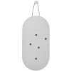 Zone A-bulletin board Opslagstavle m. 5 Magneter, Soft Grey