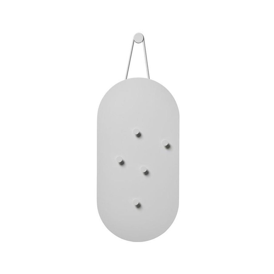 Zone A-bulletin board Opslagstavle m. 5 Magneter, Soft Grey