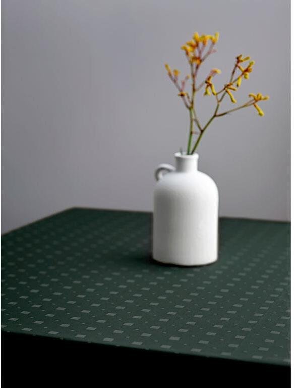 S&ouml;dahl Squares Damaskdug 140x180 cm, Deep Green