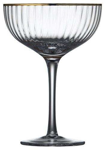 Lyngby Glas Palermo Cocktailglas Gold 4er Set 31.5 cl