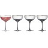 Lyngby Glas Palermo Cocktailglas Gold 4er Set 31.5 cl