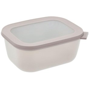 Mepal Cirqula Rekt. Skål m. Låg 1500 ml, Nordic White