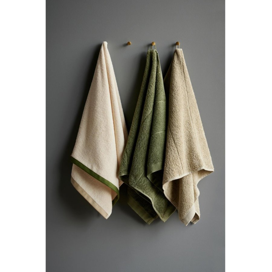 Sdahl Contrast Handtuch 50x70 cm, Olive