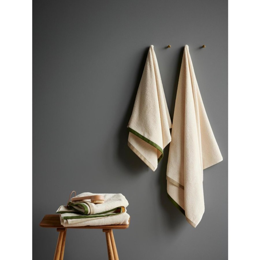 Sdahl Contrast Handtuch 50x100 cm, Olive