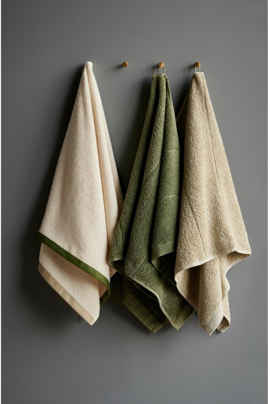 Sdahl Contrast Handtuch 50x100 cm, Olive