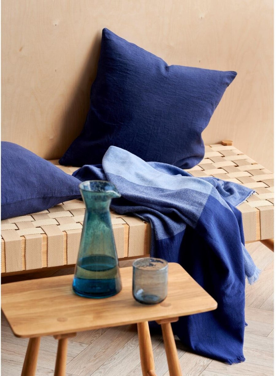 Sdahl Linen Kissen 50x50 cm, Royal Blue