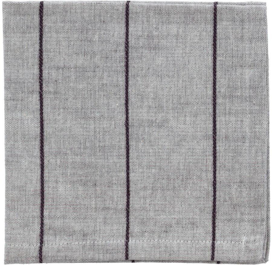 Sdahl Line Serviette 2er Set 40x40 cm, Light Grey/Ash