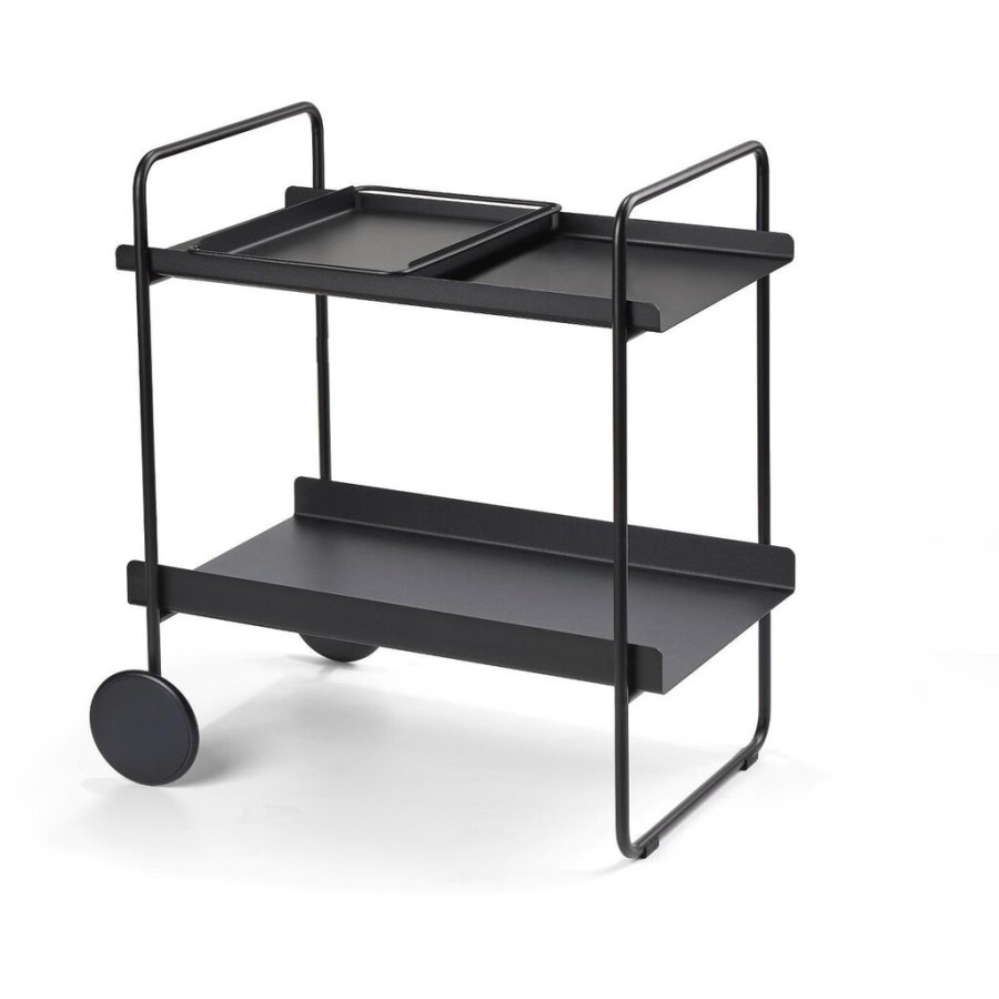 Zone A-Cocktail Trolley H66,4 cm, Schwarz