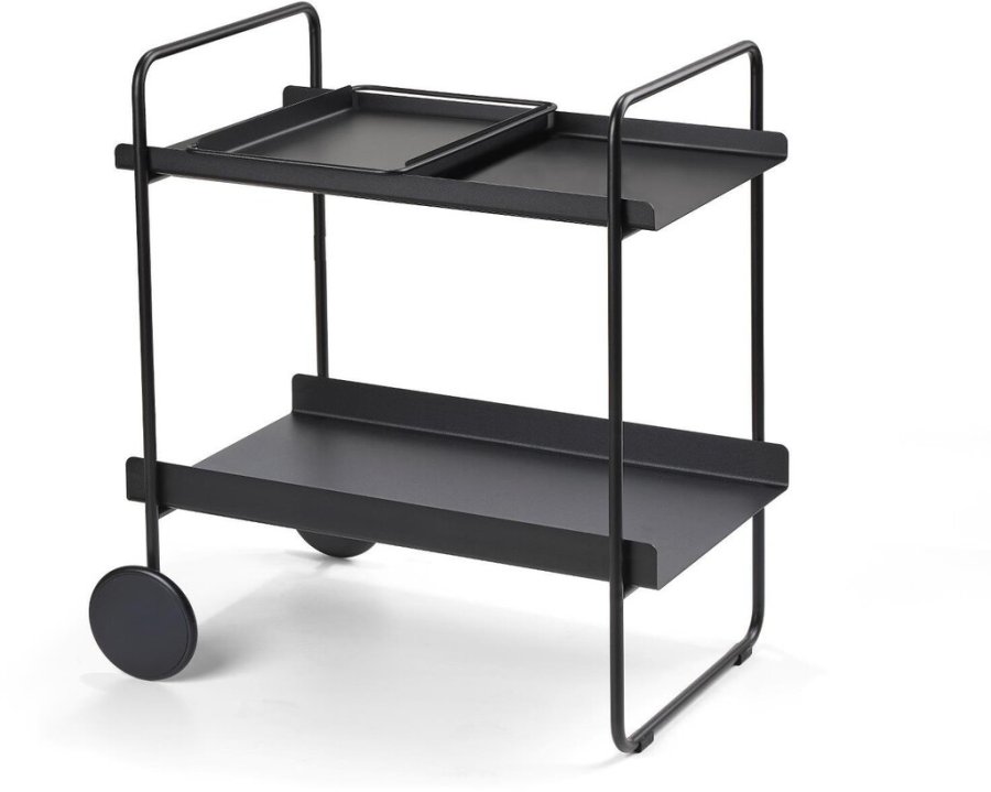 Zone A-Cocktail Trolley H66,4 cm, Schwarz