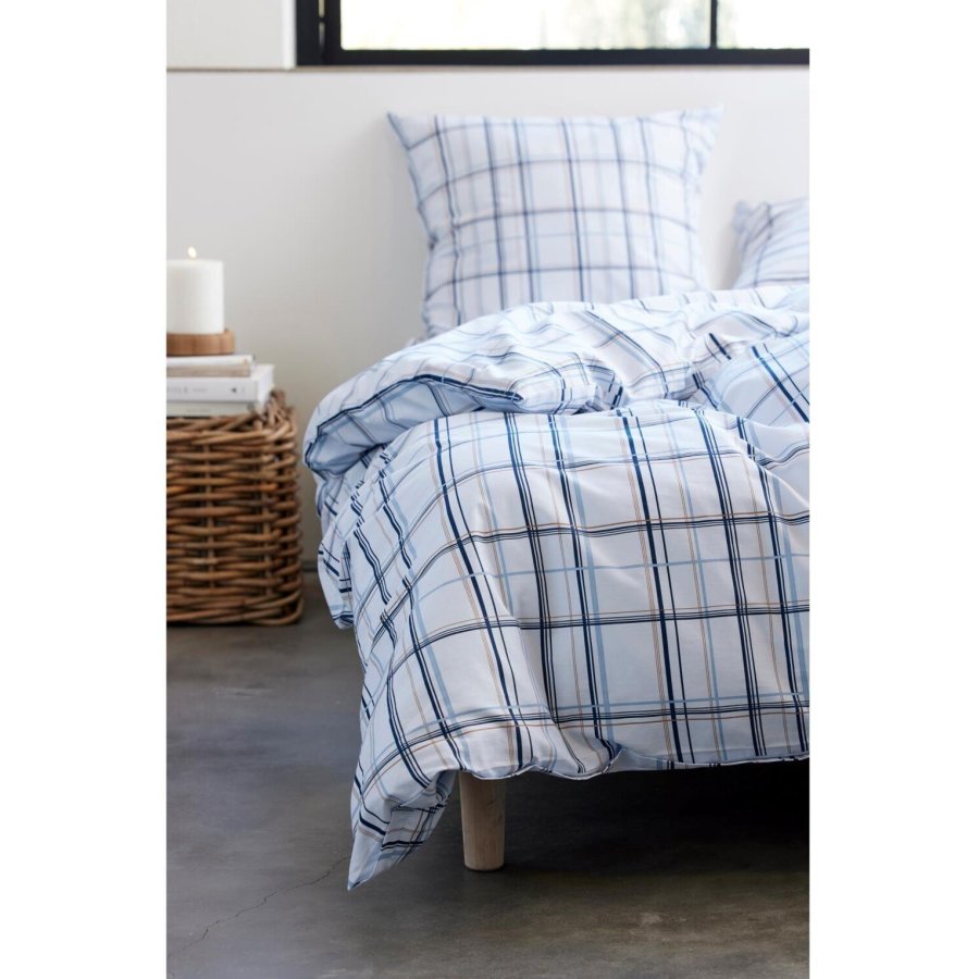 Södahl Organic Define Sengetj 140x200 cm, Linen Blue