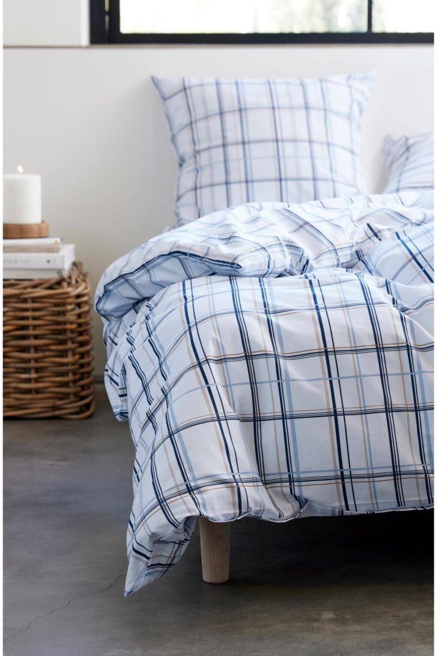 Södahl Organic Define Sengetj 140x200 cm, Linen Blue