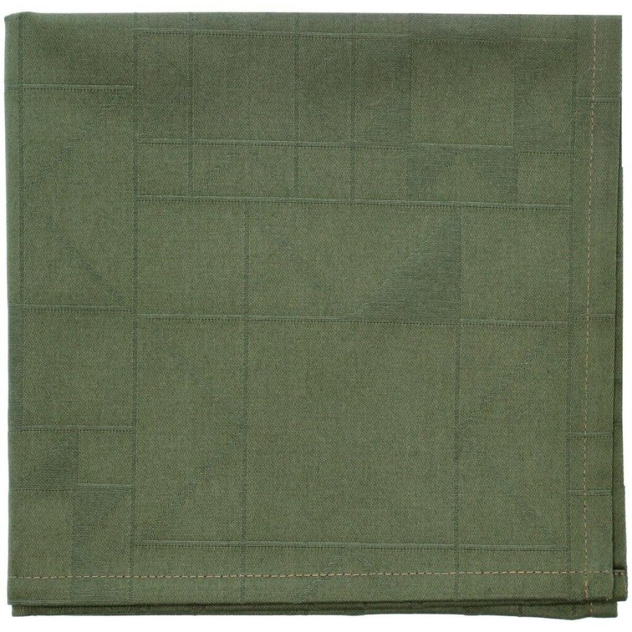 S&ouml;dahl Star Damask Mundserviet 4 stk. 45x45 cm, Forest Green