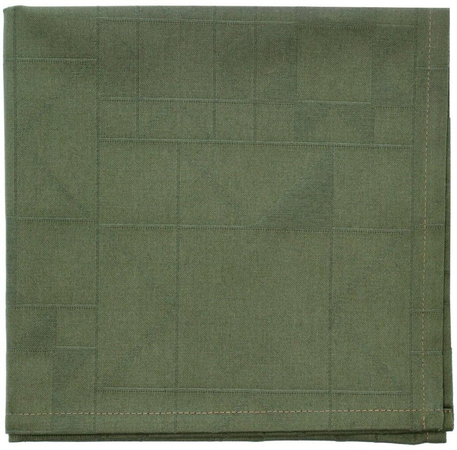 S&ouml;dahl Star Damask Mundserviet 4 stk. 45x45 cm, Forest Green