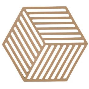 Zone Denmark Hexagon Untersetzer, Dark Camel