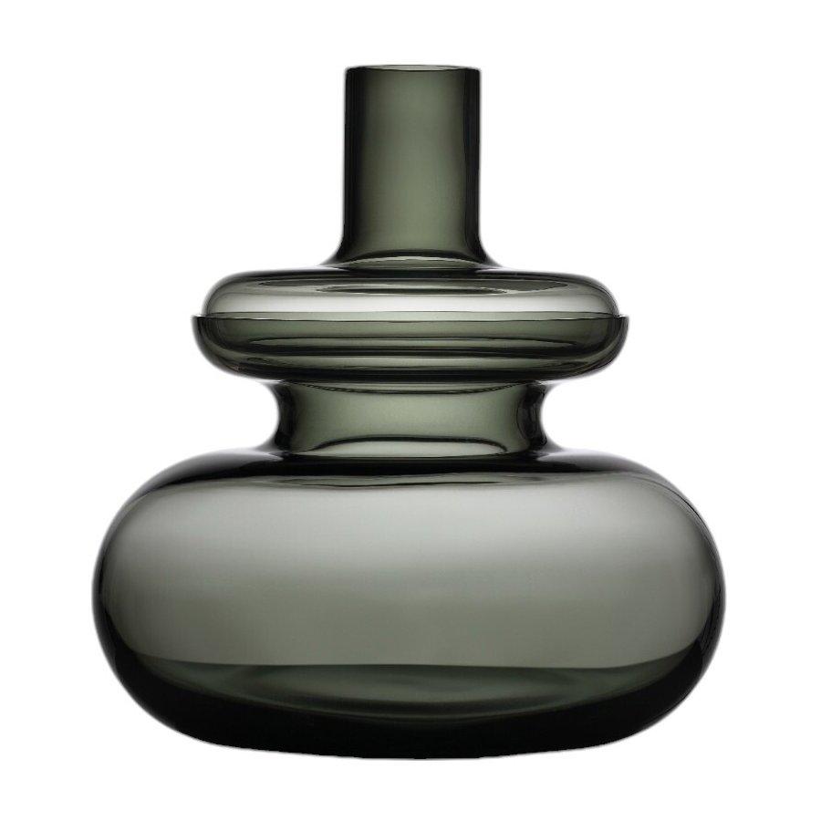 Zone Inu Vase H33 cm, Smoked Grey