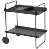 Zone A-Cocktail Trolley H66,4 cm, Schwarz