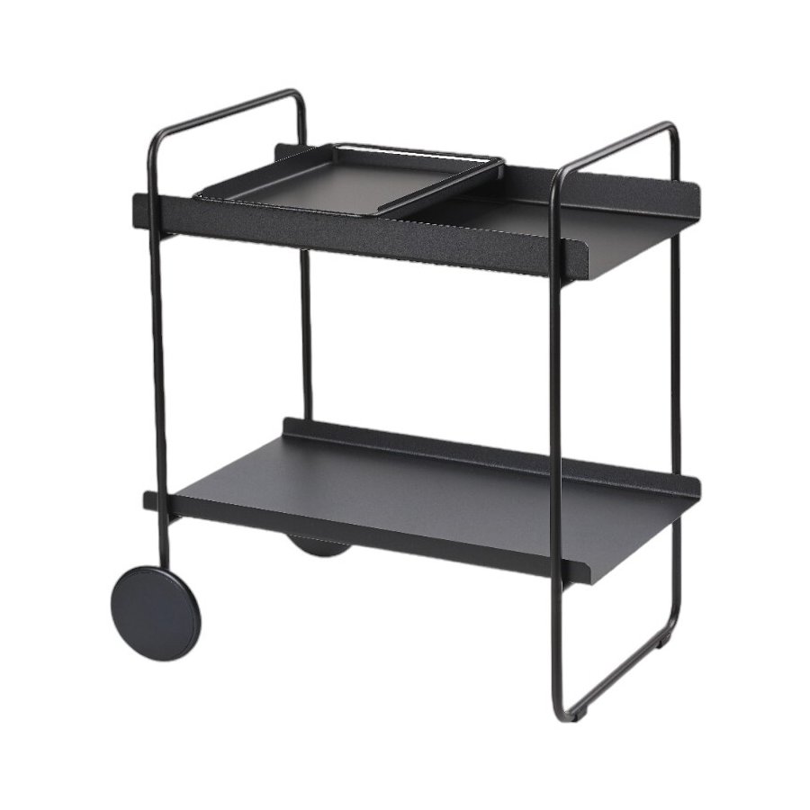 Zone A-Cocktail Trolley H66,4 cm, Schwarz