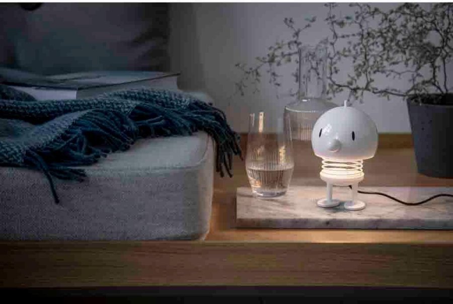 Hoptimist Lampe L, Hvid