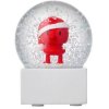 Hoptimist Santa Snow Globe S, Rot