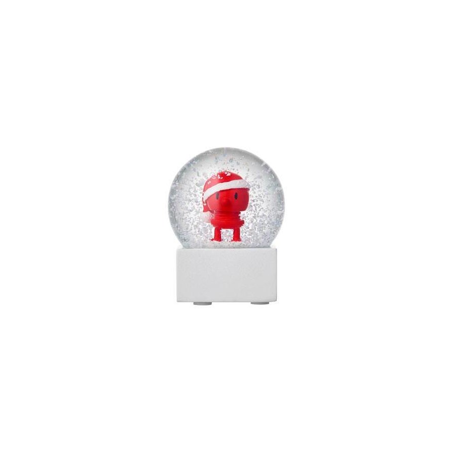 Hoptimist Santa Snow Globe S, Rot