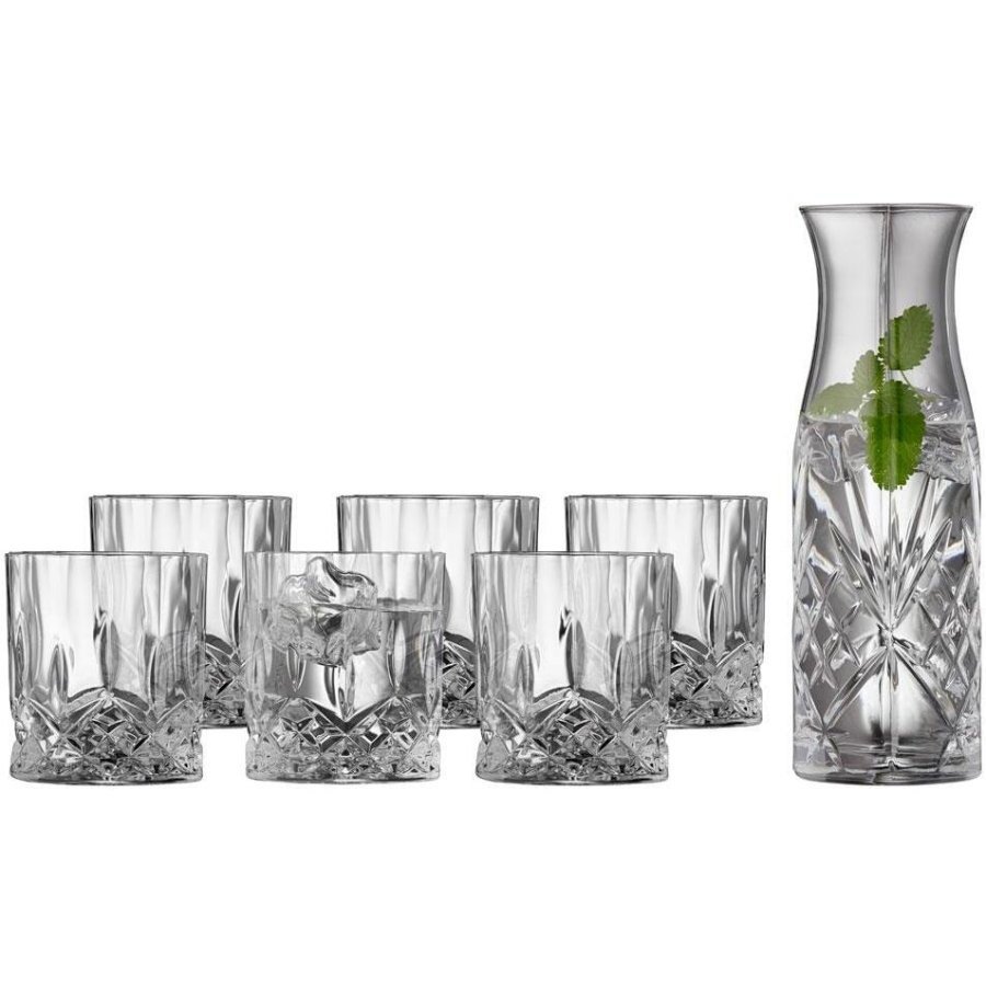 Lyngby Glas Kristallglas Set 7er Set