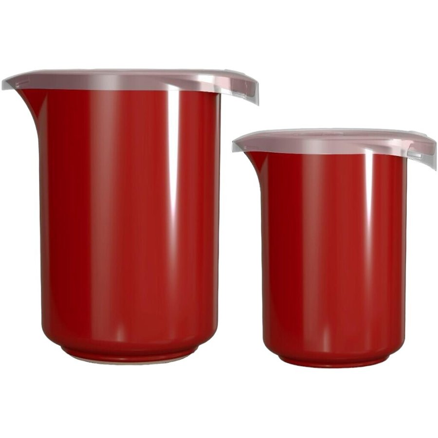 Rosti Rhrbecher Set m. Deckel, Rot