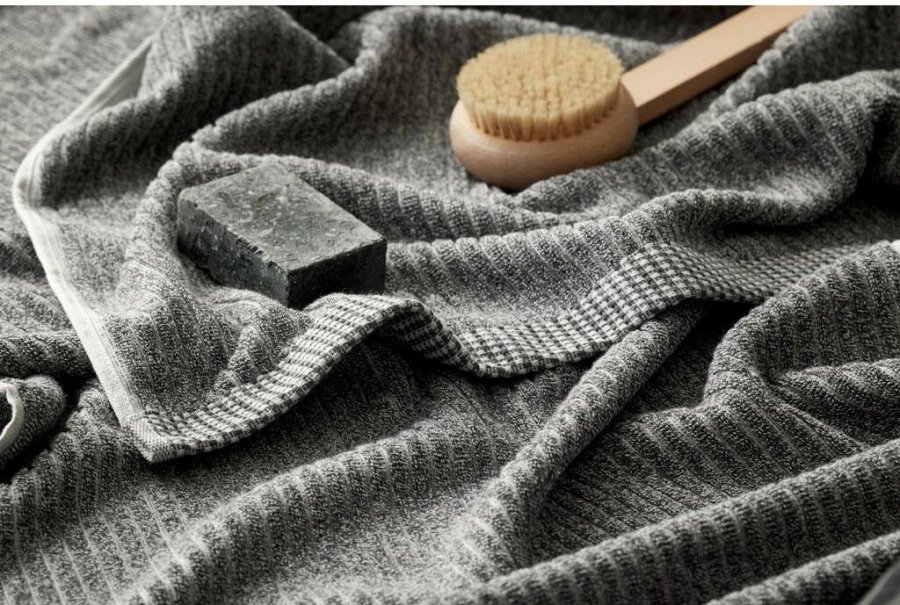 S&ouml;dahl Organic Melange H�ndkl�de 2 stk. 40x60 cm, Ash