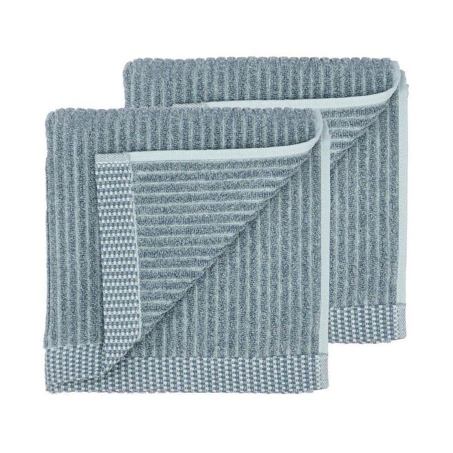S&ouml;dahl Organic Melange H�ndkl�de 2 stk. 40x60 cm, Atlantic