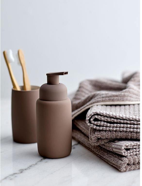 S&ouml;dahl Organic Melange H�ndkl�de 2 stk. 40x60 cm, Taupe