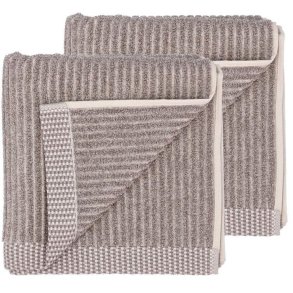 S&ouml;dahl Organic Melange H�ndkl�de 2 stk. 40x60 cm, Taupe