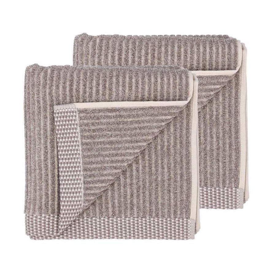 S&ouml;dahl Organic Melange H�ndkl�de 2 stk. 40x60 cm, Taupe