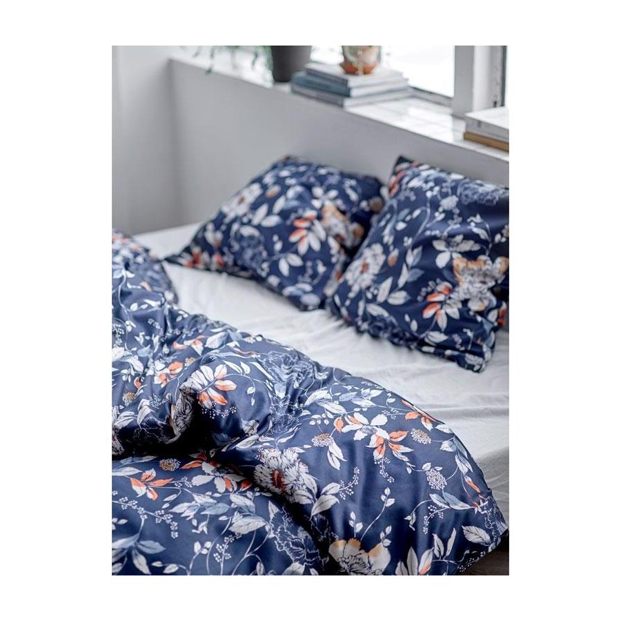 S&ouml;dahl Organic Garden Bloom Senget�j 140x220 cm, Indigo