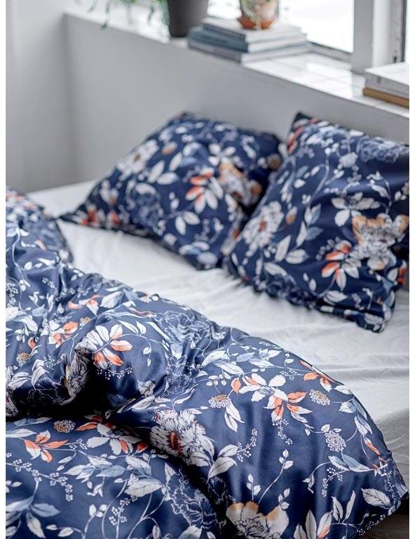 S&ouml;dahl Organic Garden Bloom Senget�j 140x220 cm, Indigo