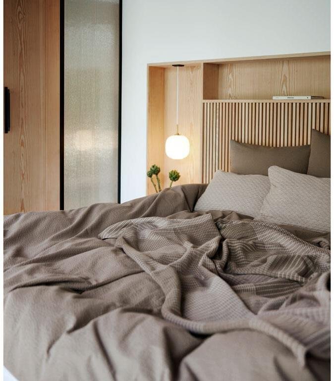 S&ouml;dahl Organic Wave Senget�j 140x220 cm, Taupe