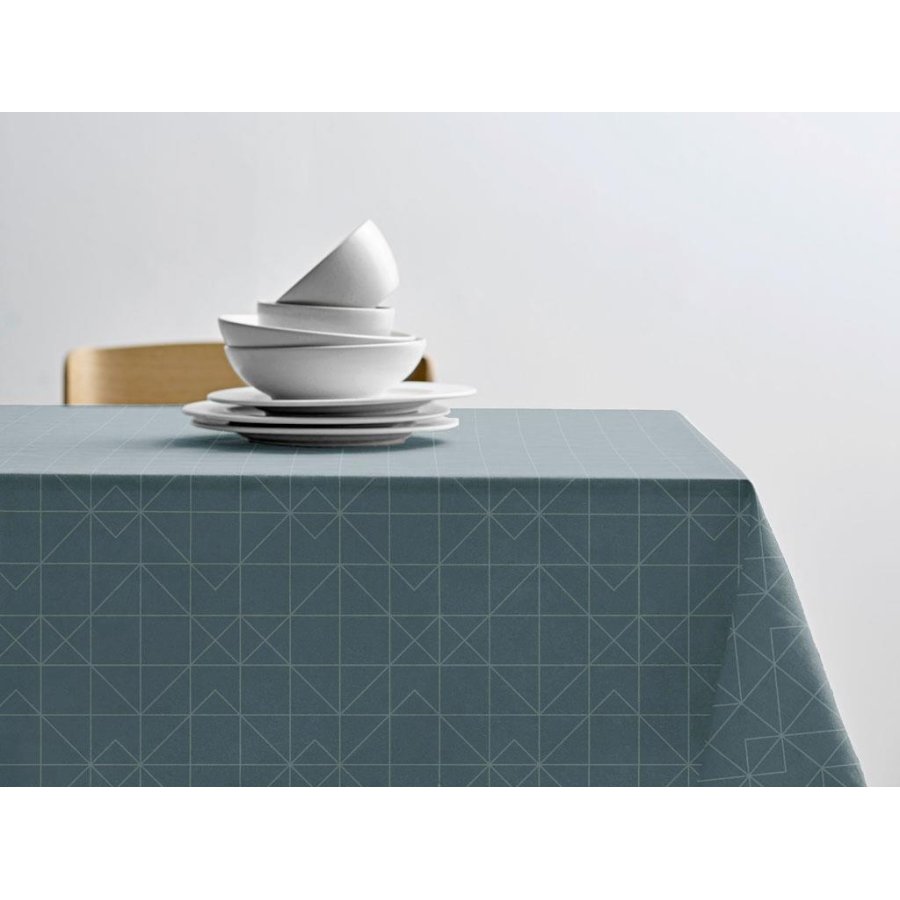 S&ouml;dahl Organic Refined Damask Dug 140x180 cm, Atlantic