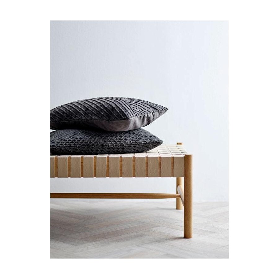 Sdahl Wave Knit Kissen 40x60 cm, Ash