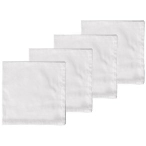 Södahl Tiles Damask Mundserviet 4 stk. 45x45 cm, Hvid