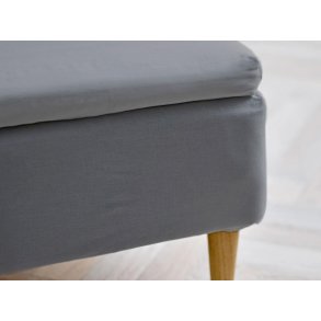 Sdahl Organic Calm Box Bettlaken 90x200x8 cm, Grau