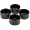 HOLM Souffl-Form 4er Set 7 cm, Schwarz