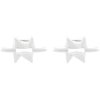 Medusa Copenhagen Stjerneskud Lysestage 2 stk. H6 cm, Hvid