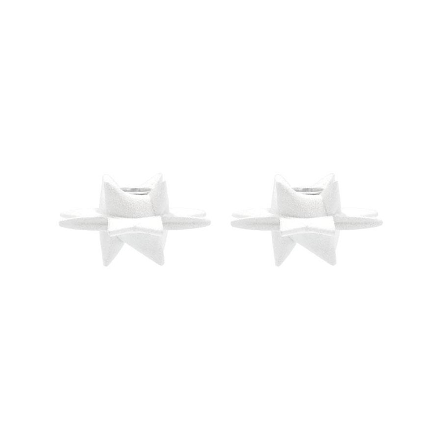 Medusa Copenhagen Stjerneskud Lysestage 2 stk. H6 cm, Hvid