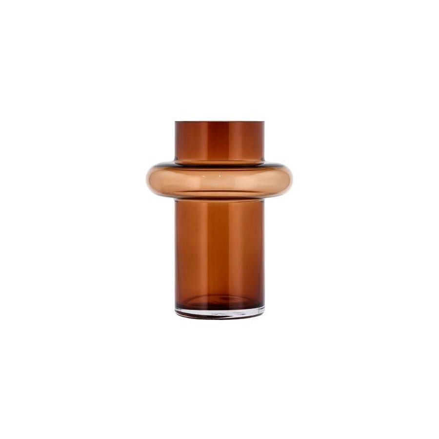 Lyngby Glas Tube Vase Amber H20 cm
